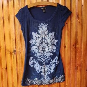 FANG | Navy Sequined T-shirt
